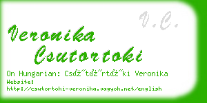 veronika csutortoki business card